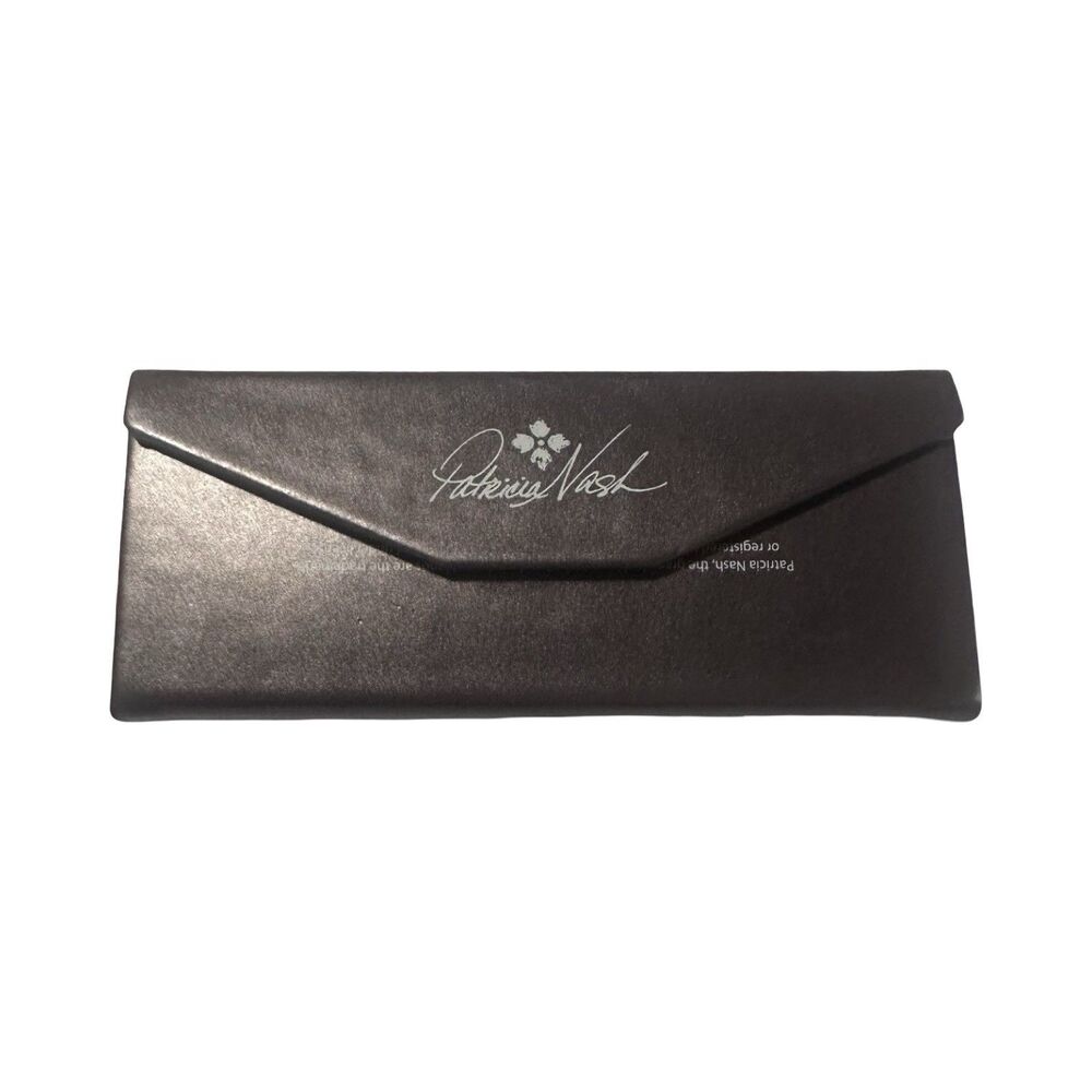 Patrisha Nash World Map Brown Slim Glasses Case